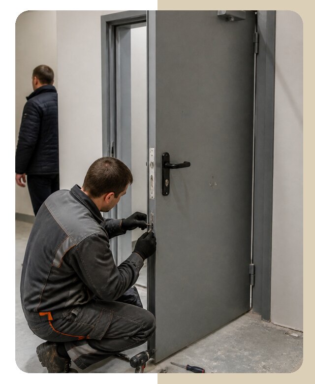 Ремонт противопожарной двери в Полысаеве по цене 6684 р. | ДвериЛегко-Плс